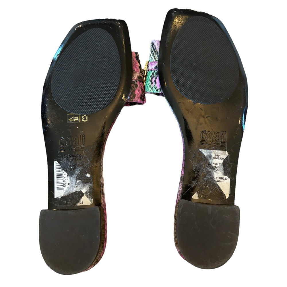 Cavalli Class Purple Slide Sandals Size 37 - Picture 8 of 10